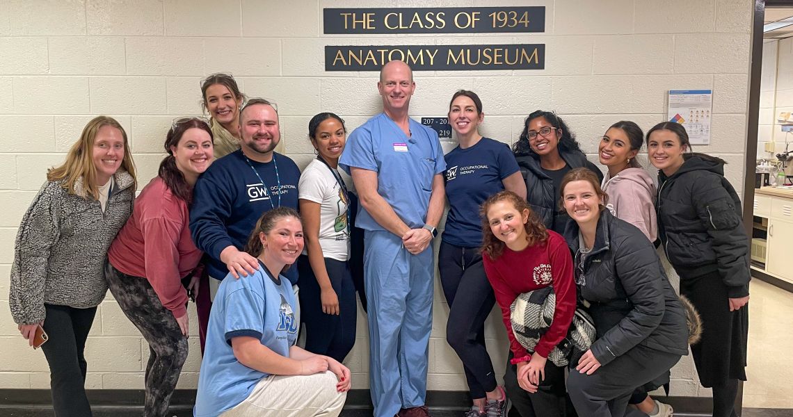 OT Students Attending Surgery Demonstration 