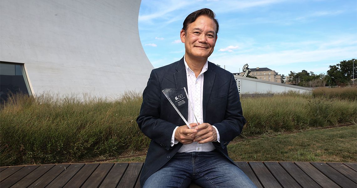Roger Ideishi with Kennedy Center Award