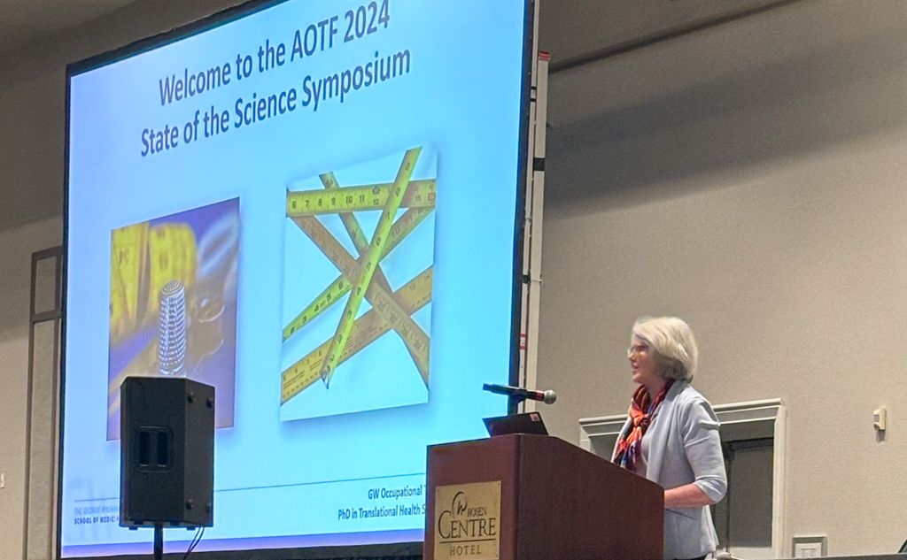 Dr. Trudy Mallinson presenting at AOT4 2024 State of the Science Symposium