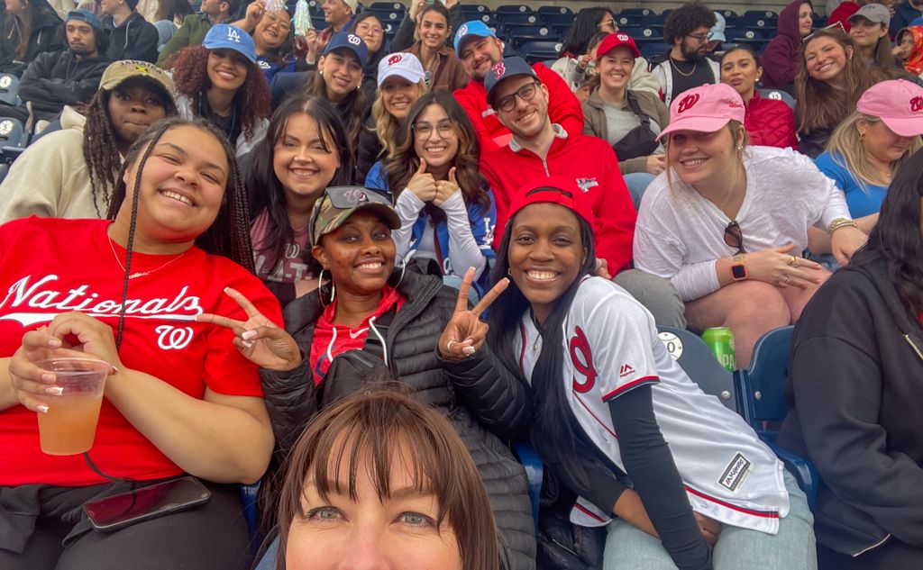 GW OT Faculty and Students at Nationals Baseball Game