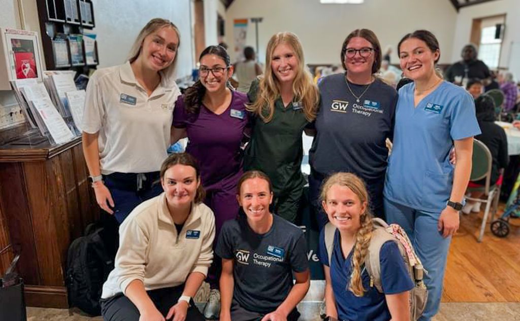 GW OT students on Fall Prevention Day