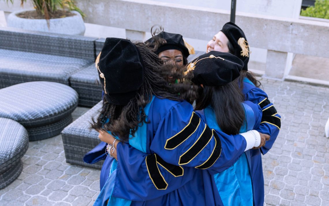 GW OTD Graduates Hugging