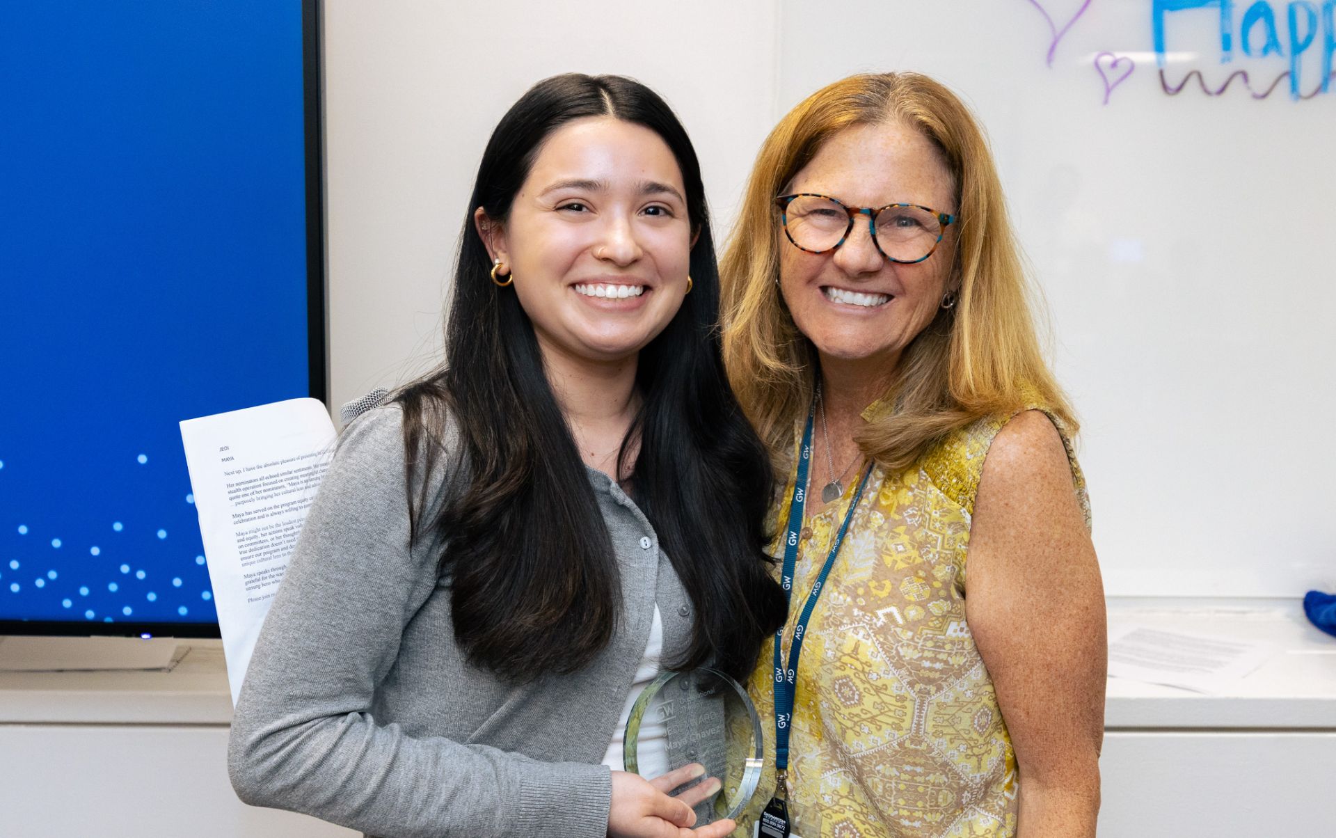 Maya Chavez and Dr. Ann Henshaw