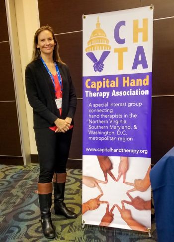 Dr. Bühler, President of the Capital Hand Therapy Association