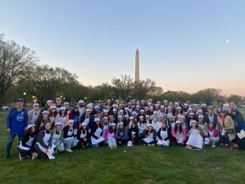 OT PT and SLP volunteering at White House Easter Egg Roll