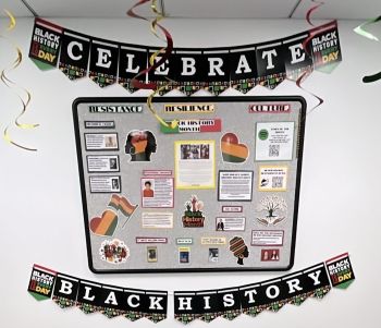 Celebrate Black History Month Bulletin Board