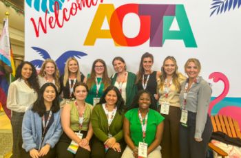 12 eOTD GW Occupational Therapy Students at AOTA Conference 2024