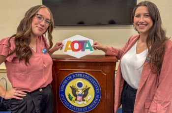 Claudia and Bri at AOTA Hill Day